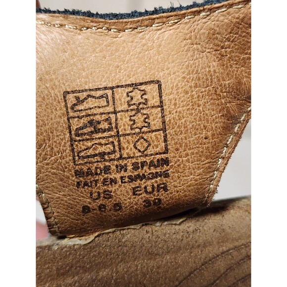 TAOS Trulie Navy Blue Leather Comfort Sandals Size EU 39 US 8 - Picture 7 of 7